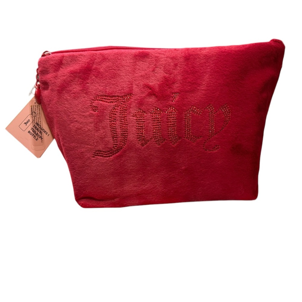 NWT JUICY COUTURE FURRY COSMETIC POUCH